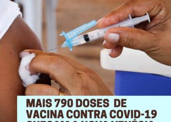 Nova Venécia recebe mais 790 doses de vacina contra a Covid-19