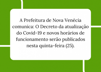 Atualização do Decreto Covid-19