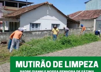 Bairros Padre Gianni e Nossa Senhora de Fátima recebem mutirão de limpeza nesta quarta e quinta-feira