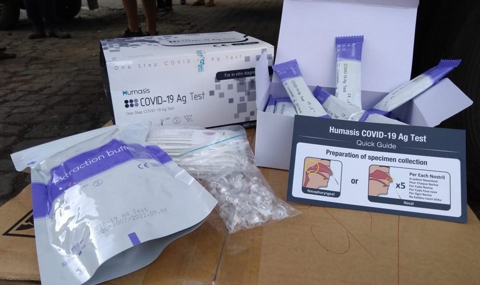 Covid-19: Estado recebe 190 mil testes de antígeno