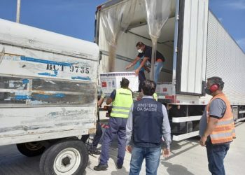 ES recebe nova remessa com 5.800 doses da CoronaVac