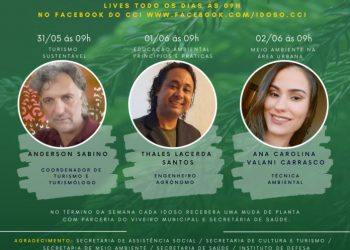 Centro de Convivência do Idoso realiza Semana do Meio Ambiente online.