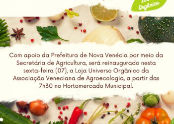 Loja de Orgânicos será reinaugurada nesta sexta-feira (07)