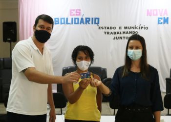 Prefeitura de Nova Venécia, Secretaria de Assistência Social juntamente com o SETADES e Banestes realizam solenidade de entrega de cartões ES Solidário
