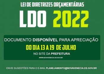 Em meio à pandemia da Covid-19, sugestões sobre a Lei de Diretrizes Orçamentárias serão recebidas por e-mail