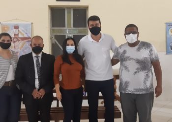 Prefeito André Fagundes e a ex-vereadora Marlene Gonçalves se reuniram nesta terça-feira no bairro Bonfim