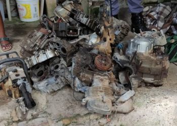 Policiais apreendem 23 motores de motocicletas roubadas em Boa Esperança