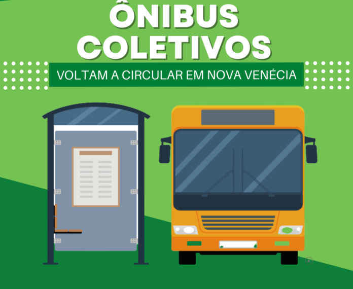 Ônibus coletivos voltam a circular em Nova Venécia aos domingos e feriados