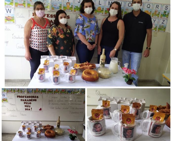 Após o recesso, professores são surpreendidos com homenagens