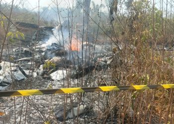 Avião de pequeno porte cai e deixa 5 mortos em Apiacás, na zona rural de Mato Grosso
