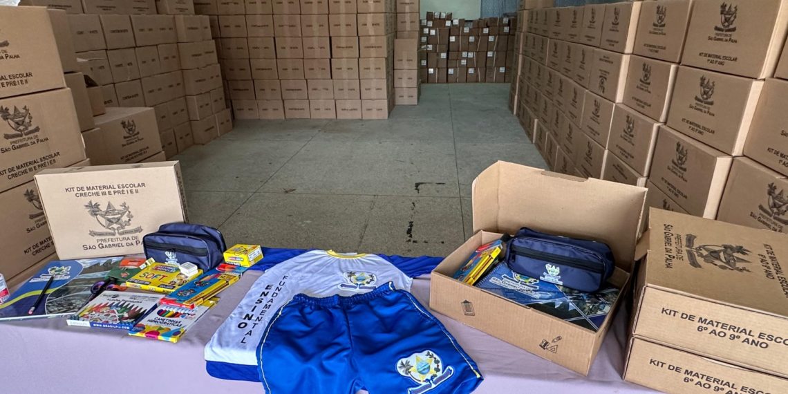 Prefeitura de São Gabriel da Palha anuncia chegada de kits de materiais escolares para alunos da rede municipal