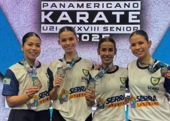 Serra Atleta: quarteto do Karatê brilha e conquista Prata em Pan Americano no México