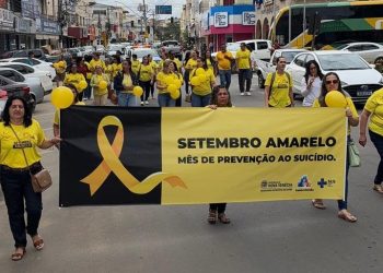 Caminhada pelas ruas de Nova Venécia encerra atividades da campanha Setembro Amarelo