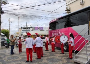 Ônibus Rosa leva atendimento e conscientização a mulheres de Jaguaré