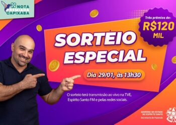 Nota Premiada Capixaba distribui prêmios de até R$ 120 mil nesta quinta-feira (29)