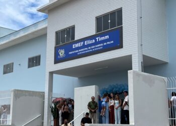 A nova escola com capacidade para 600 alunos entregue pela prefeitura em São Gabriel da Palha