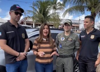 Ex-prefeita Fernanda Milanese, vereadora Sheila Faria e deputada Raquel Lessa articulam entrega de viatura a Boa Esperança