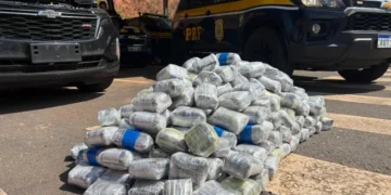 PRF apreende 159 kg de haxixe em abordagem na BR-101, na Serra