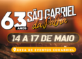 São Gabriel da Palha celebra 63 anos com programação de 14 a 17 de maio e shows nacionais