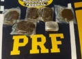 PRF apreende 620 gramas de haxixe após perseguição na BR-101, em Serra