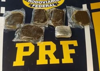PRF apreende 620 gramas de haxixe após perseguição na BR-101, em Serra