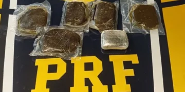 PRF apreende 620 gramas de haxixe após perseguição na BR-101, em Serra