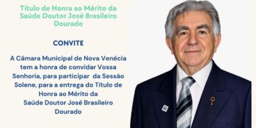 Câmara de Nova Venécia entrega Título de Honra ao Mérito da Saúde a 13 personalidades nesta quarta (20)