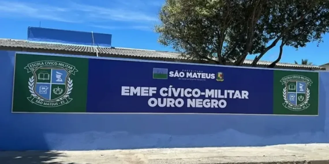 Escola Cívico-Militar Ouro Negro, em Guriri, será reinaugurada nesta sexta (15) após mais de 20 anos sem reforma