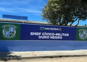 Escola Cívico-Militar Ouro Negro, em Guriri, será reinaugurada nesta sexta (15) após mais de 20 anos sem reforma
