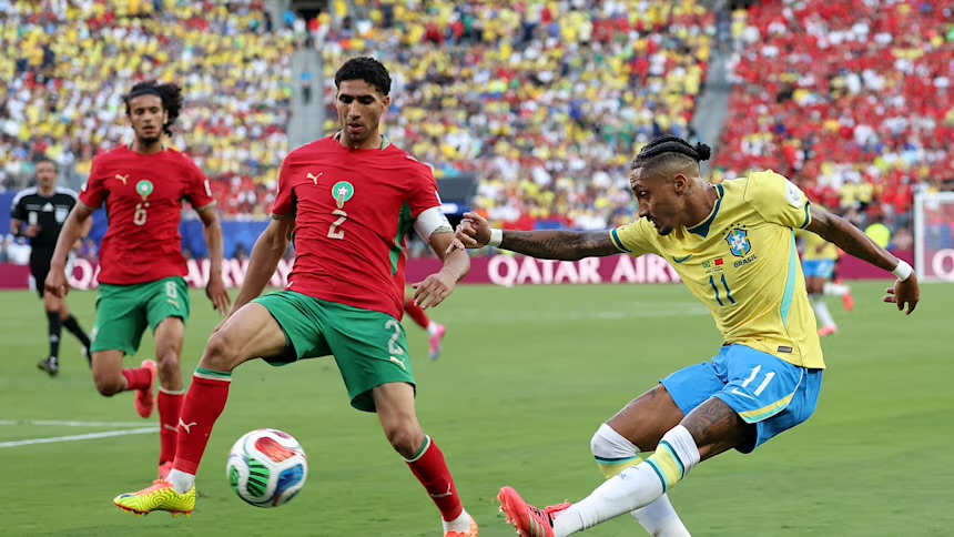 Seleção brasileira sofre e empata com Marrocos por 1 a 1 na estreia da Copa do Mundo